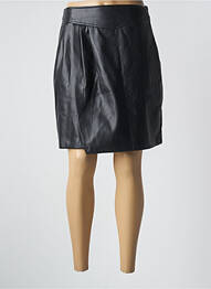 Jupe courte coupe droite noir SUNCOO femme