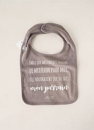 Bavoir gris BB AND CO pour enfant