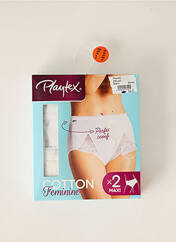 Culotte gainante blanc PLAYTEX pour femme seconde vue