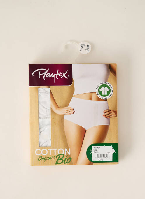 Culotte haute blanc PLAYTEX pour femme