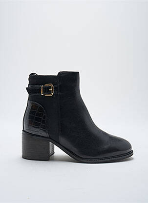 Bottines/boots matière lisse talon de 4 à 6cm noir DUNE LONDON femme