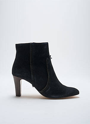 Bottines/boots nubuck talon de 7 à 9cm noir TILA MARCH femme