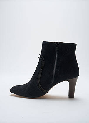 Bottines/boots nubuck talon de 7 à 9cm noir TILA MARCH femme