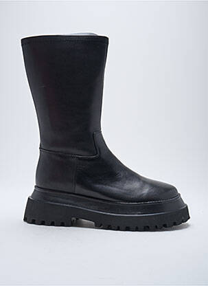 Bottes matière lisse talon de 4 à 6cm noir ALIAS MAE femme