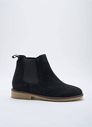 Bottines/boots nubuck talon plat jusqu'à 3cm noir 70/30 femme