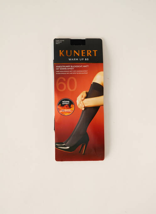 Chaussettes noir KUNERT pour femme