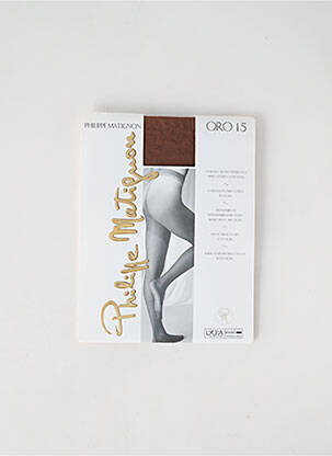 Collants marron PHILIPPE MATIGNON pour femme