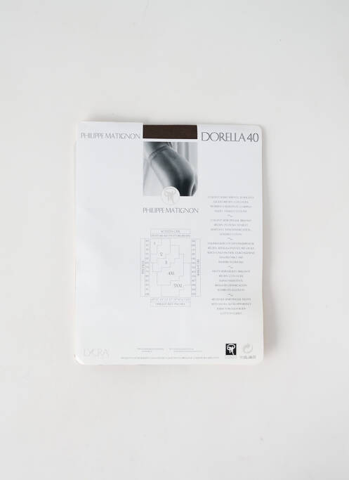 Collants marron PHILIPPE MATIGNON pour femme