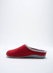 Chaussons/Pantoufles rouge LA BANDE À MICH' pour femme seconde vue