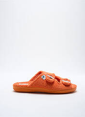 Chaussons/Pantoufles orange LA BANDE À MICH' pour femme seconde vue