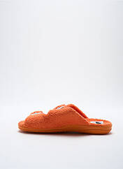 Chaussons/Pantoufles orange LA BANDE À MICH' pour femme seconde vue