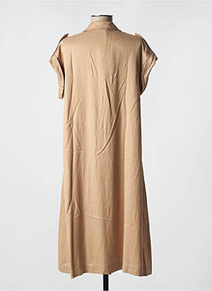 Robe mi-longue beige PESERICO femme