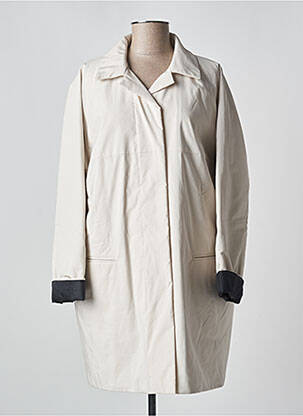 Manteau long sans capuche sans capuche beige ASPESI femme