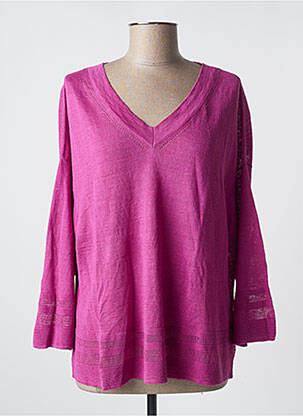 Pull violet PUROTATTO femme
