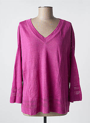 Pull violet PUROTATTO pour femme