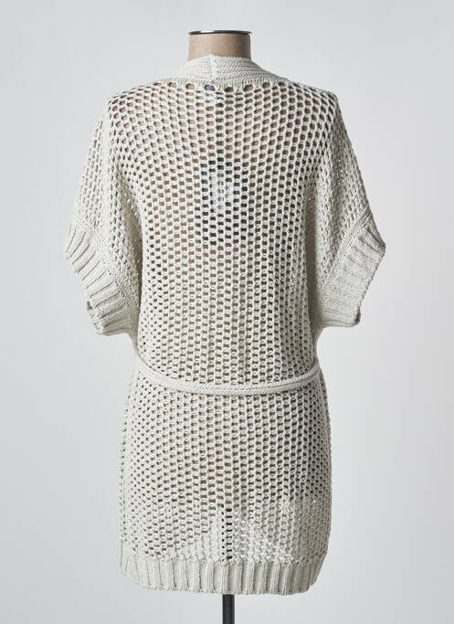 Gilet manches courtes gris LORENA ANTONIAZZI pour femme