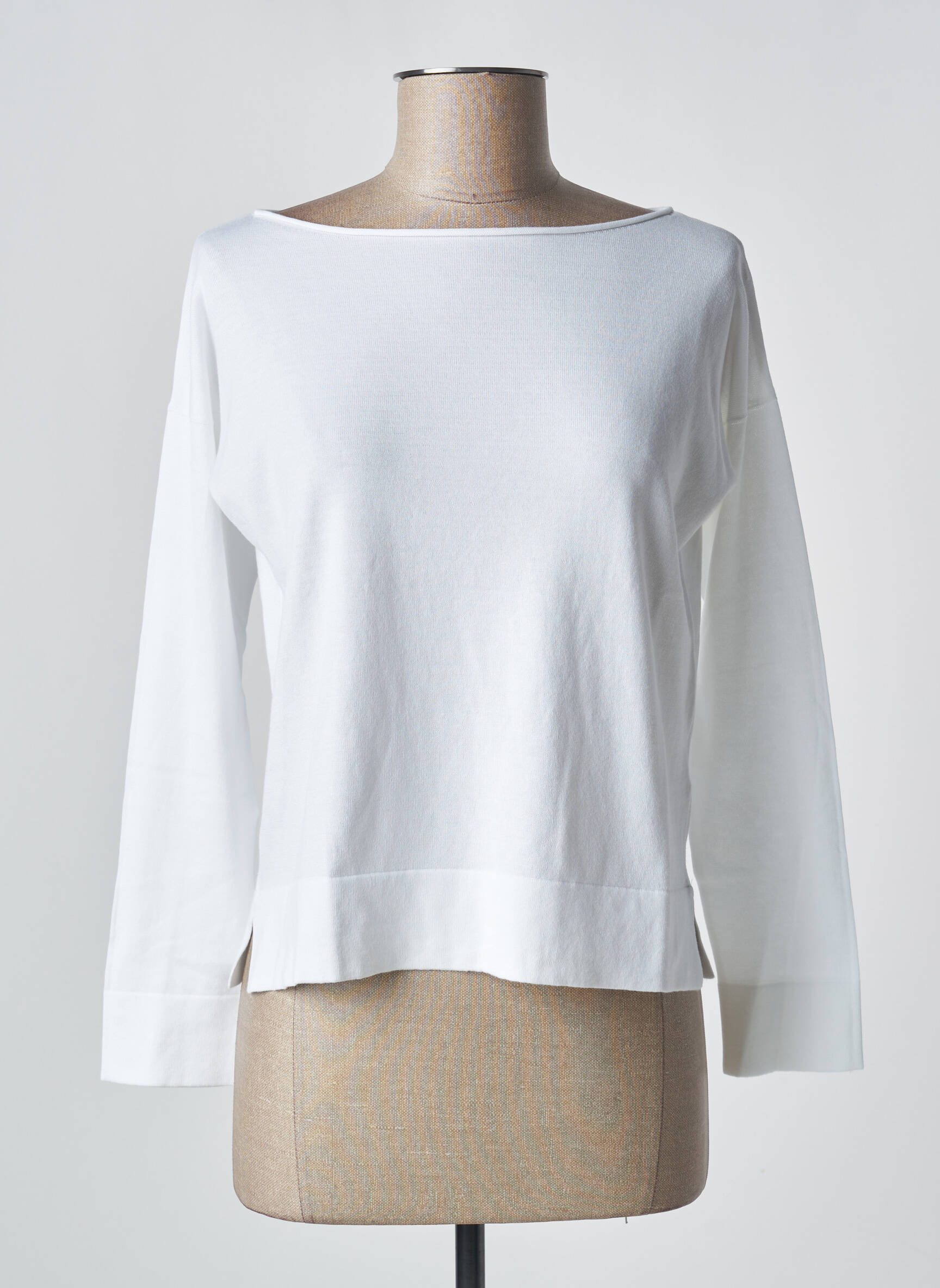 Pull Blanc Gran Sasso Femme 2396106-blanc0 Modz