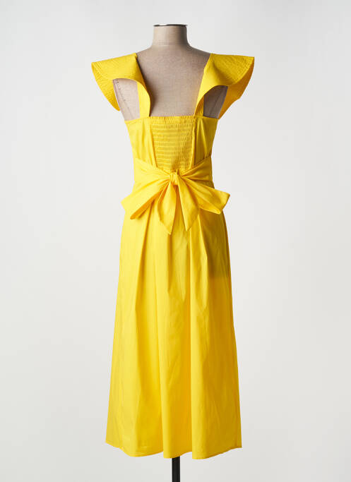 Robe mi-longue jaune LIVIANA CONTI pour femme