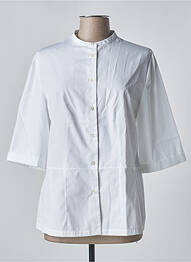 Chemisier coupe droite manches 3/4 blanc ASPESI femme