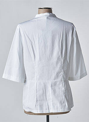 Chemisier coupe droite manches 3/4 blanc ASPESI femme