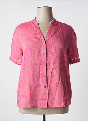 Chemisier manches courtes manches courtes rouge PUROTATTO femme