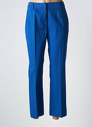 Pantalon 7/8 taille haute taille haute bleu PUROTATTO femme