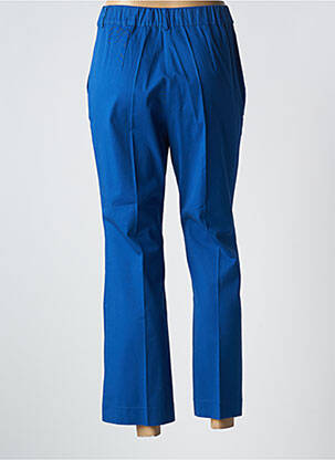 Pantalon 7/8 taille haute taille haute bleu PUROTATTO femme