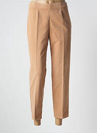 Pantalon 7/8 taille haute taille haute marron PIAZZA SEMPIONE femme