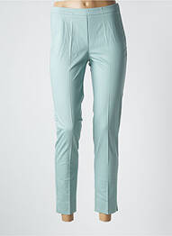 Pantalon 7/8 tissage popeline taille normale bleu ROSSO 35 femme