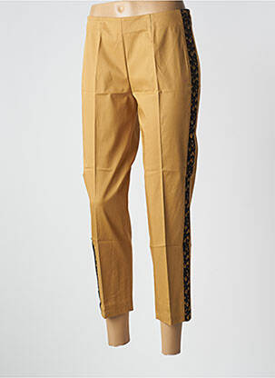 Pantalon 7/8 stretch taille normale marron PIAZZA SEMPIONE femme