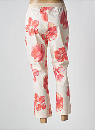 Pantalon 7/8 tissage popeline taille normale beige LIVIANA CONTI femme