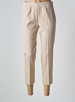 Pantalon 7/8 taille haute taille haute beige PIAZZA SEMPIONE femme