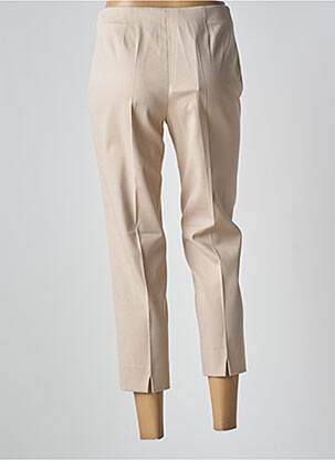 Pantalon 7/8 taille haute taille haute beige PIAZZA SEMPIONE femme