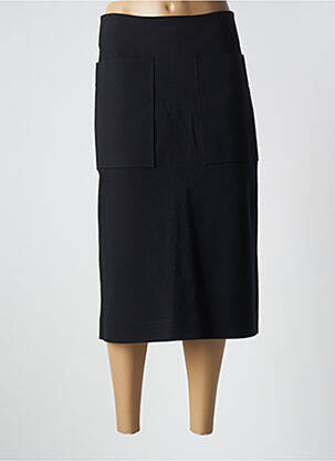 Jupe mi-longue stretch noir LIVIANA CONTI femme