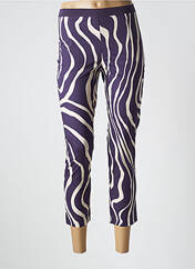 Pantalon 7/8 violet LIVIANA CONTI pour femme seconde vue