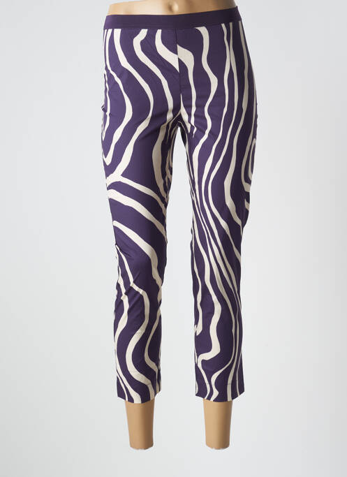 Pantalon 7/8 violet LIVIANA CONTI pour femme