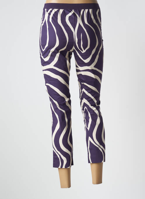 Pantalon 7/8 violet LIVIANA CONTI pour femme