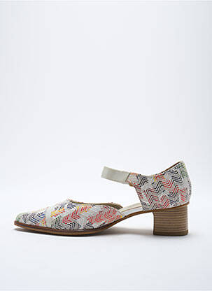 Sandales/nu pieds matière lisse talon de 4 à 6cm gris J.METAYER femme