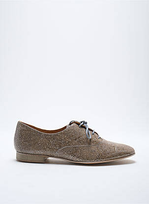 Derbies tissage satiné talon plat jusqu'à 3cm argent KARSTON femme