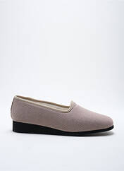 Chaussons/Pantoufles beige EXQUISE pour femme seconde vue