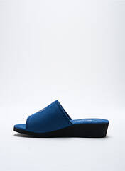 Chaussons/Pantoufles bleu EXQUISE pour femme seconde vue