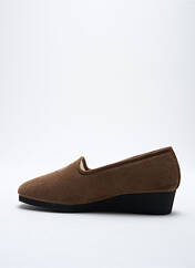 Chaussons/Pantoufles marron EXQUISE pour femme seconde vue