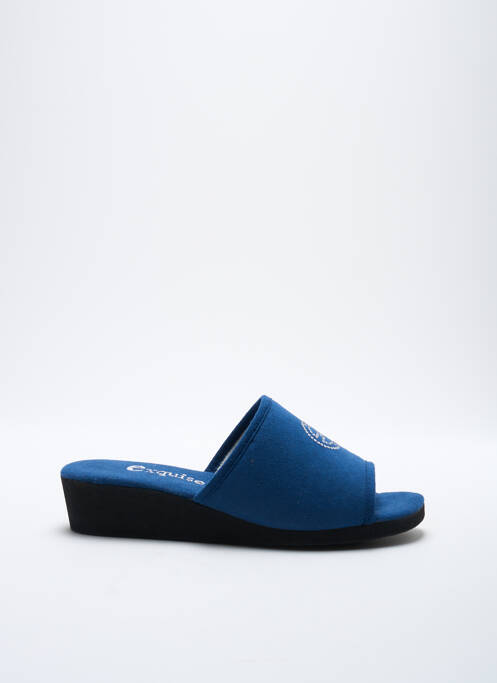 Chaussons/Pantoufles bleu EXQUISE pour femme