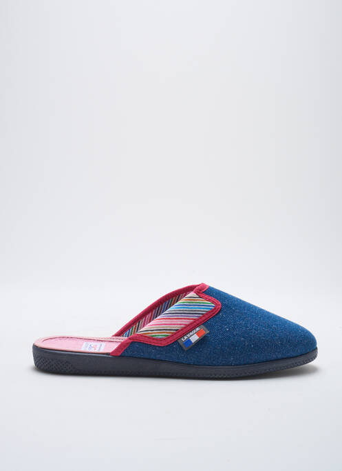 Chaussons/Pantoufles bleu LA VAGUE pour femme