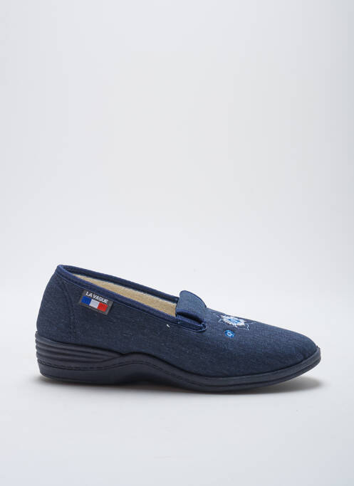 Chaussons/Pantoufles bleu LA VAGUE pour femme