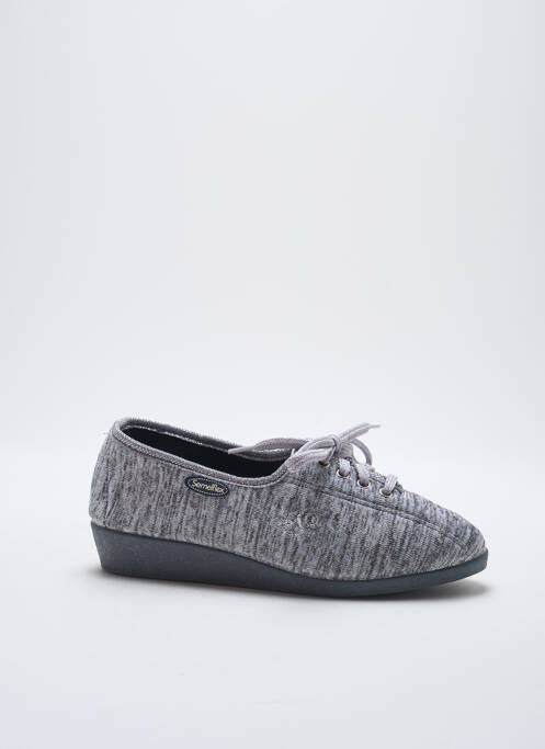 Chaussons/Pantoufles gris SEMELFLEX pour femme