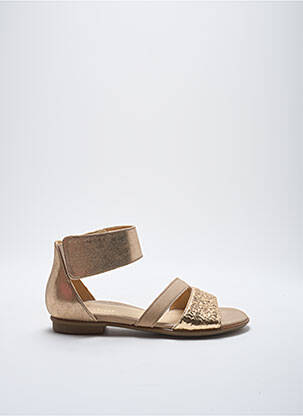 Sandales/nu pieds matière lisse talon plat jusqu'à 3cm or GABOR femme