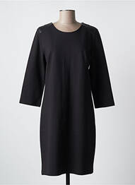 Robe mi-longue manches 3/4 manches 3/4 noir C'EST BEAU LA VIE femme