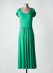 Robe longue vert MALOKA pour femme seconde vue