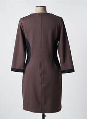 Robe mi-longue marron MALOKA pour femme seconde vue